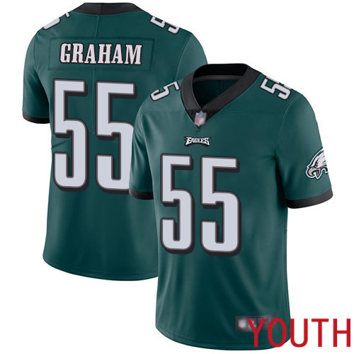 Youth Philadelphia Eagles #55 Brandon Graham Midnight Green Team Color Vapor Untouchable NFL Jersey->youth nfl jersey->Youth Jersey
